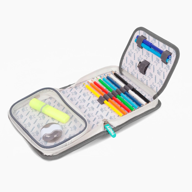 Cartuchera Escolar Footy 2026 Street Style Negra 1 Piso Art.F264044